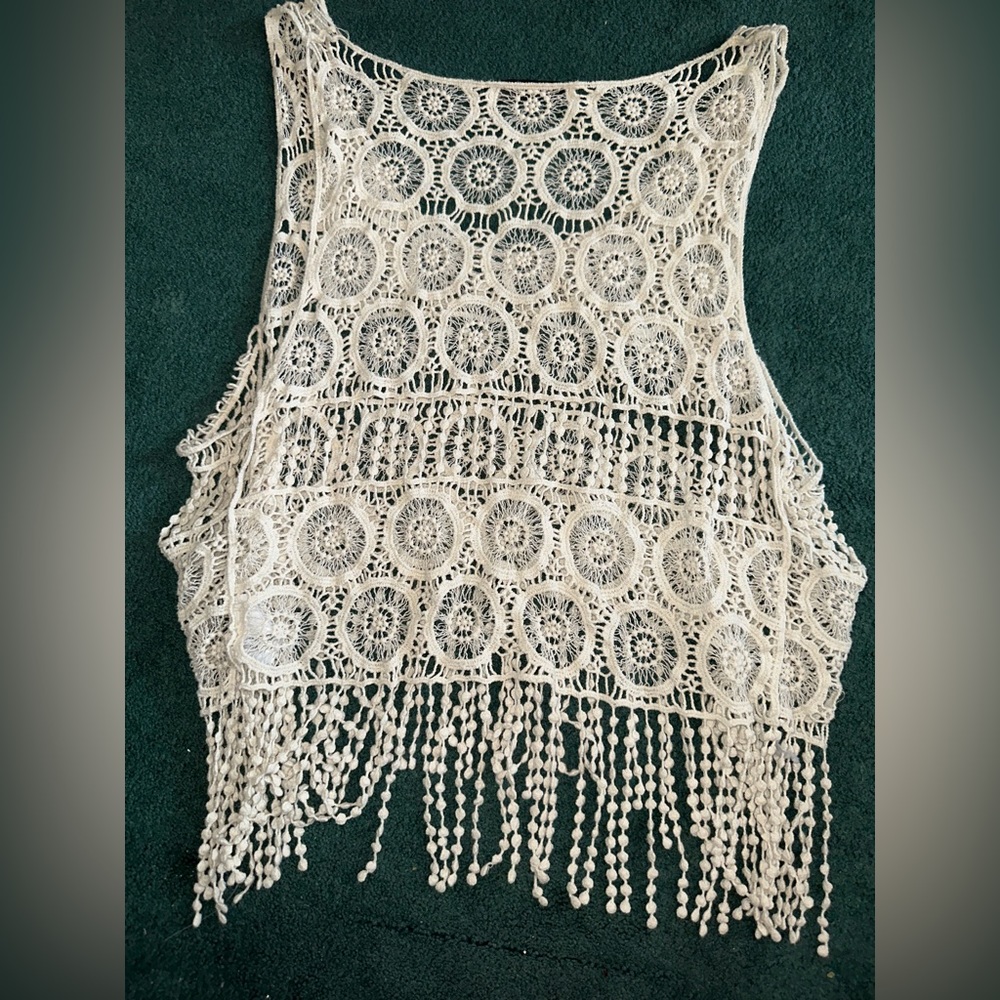 Cream Vintage Tank-Top